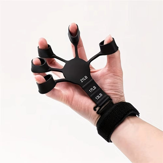 Exercise Finger Training Exercise Stretcher Hand Strengthener Resistance Band Trainer Hand Brush Expander Grips Adjustable