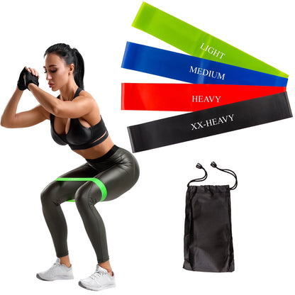 Resistance Bands for Working Out - Workout Band Loop 4-Pack