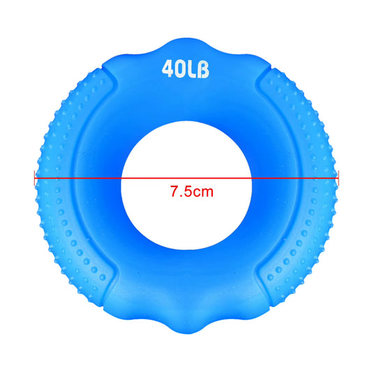 O Hand Gripper Grip Silicone Ring Hand Resistance Band Finger Stretcher-Exercise for Forearm Wrist Training Carpal Hand Expander