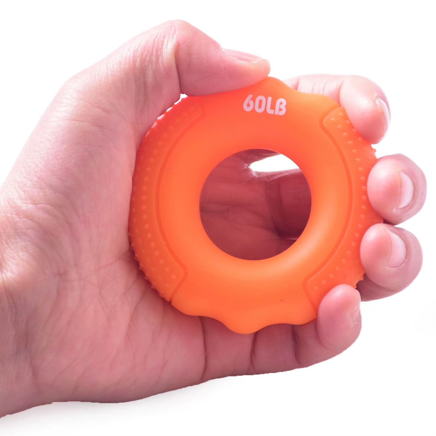 O Hand Gripper Grip Silicone Ring Hand Resistance Band Finger Stretcher-Exercise for Forearm Wrist Training Carpal Hand Expander