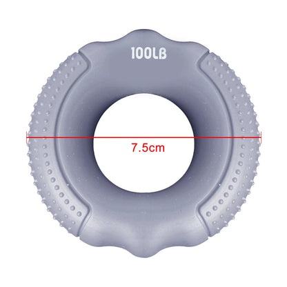 O Hand Gripper Grip Silicone Ring Hand Resistance Band Finger Stretcher-Exercise for Forearm Wrist Training Carpal Hand Expander