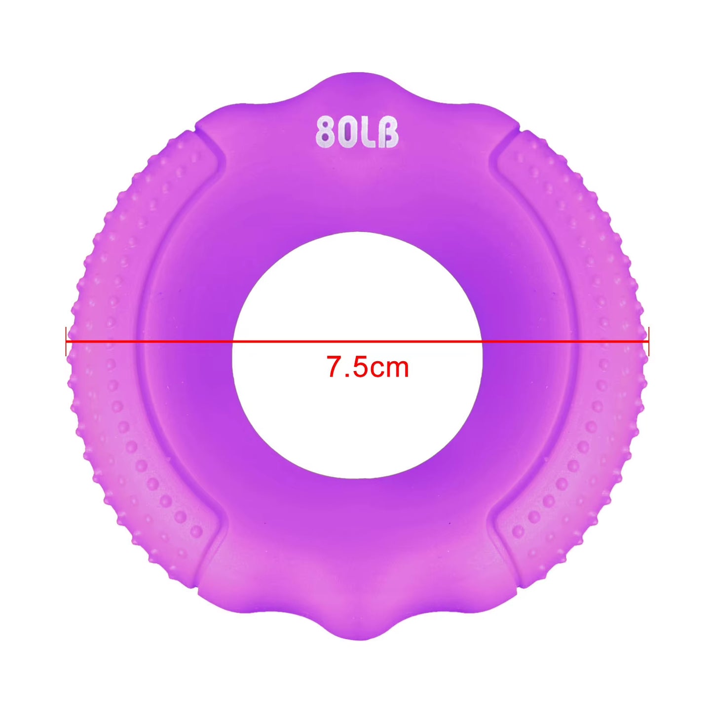 O Hand Gripper Grip Silicone Ring Hand Resistance Band Finger Stretcher-Exercise for Forearm Wrist Training Carpal Hand Expander