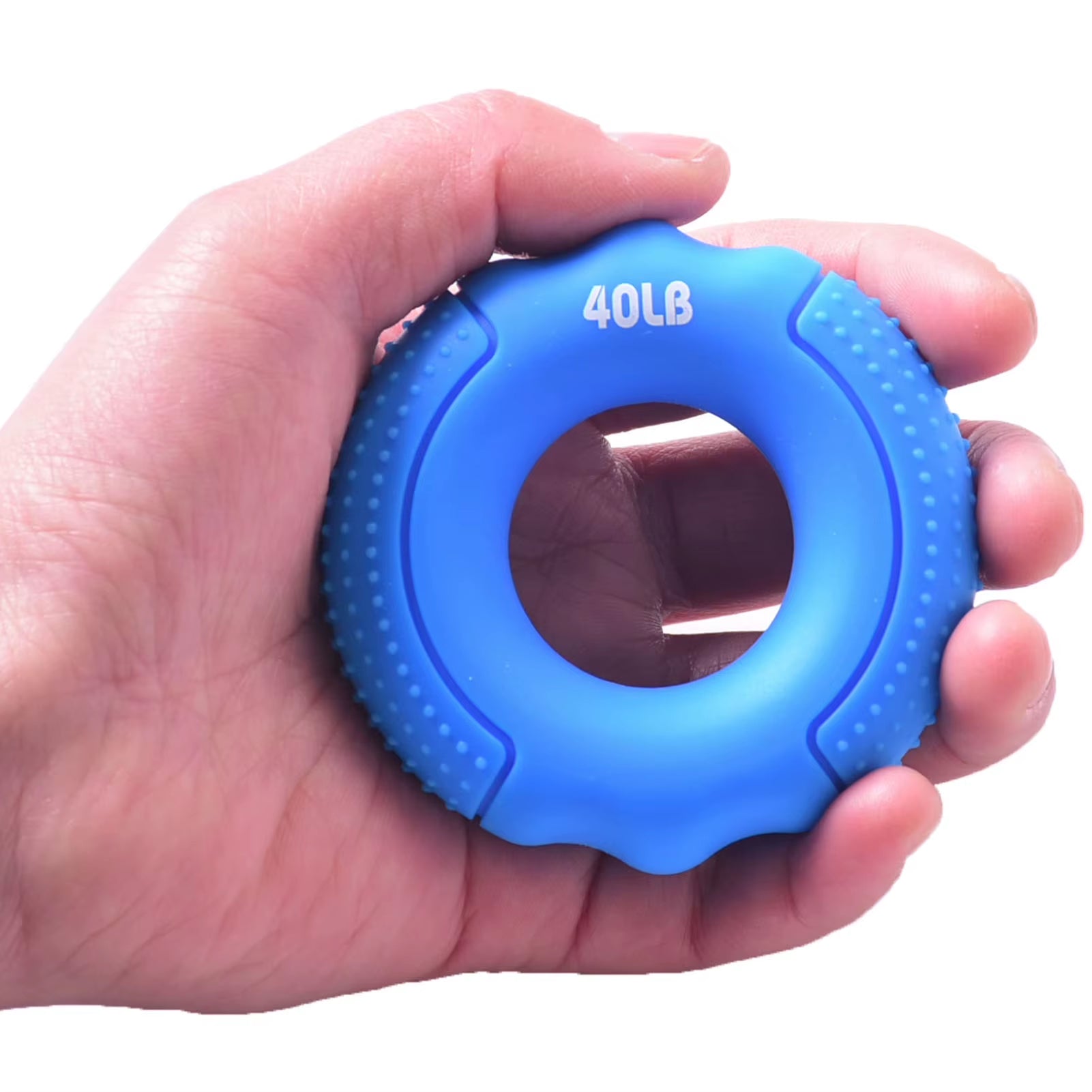 O Hand Gripper Grip Silicone Ring Hand Resistance Band Finger Stretcher-Exercise for Forearm Wrist Training Carpal Hand Expander