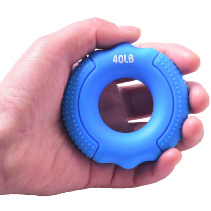 O Hand Gripper Grip Silicone Ring Hand Resistance Band Finger Stretcher-Exercise for Forearm Wrist Training Carpal Hand Expander